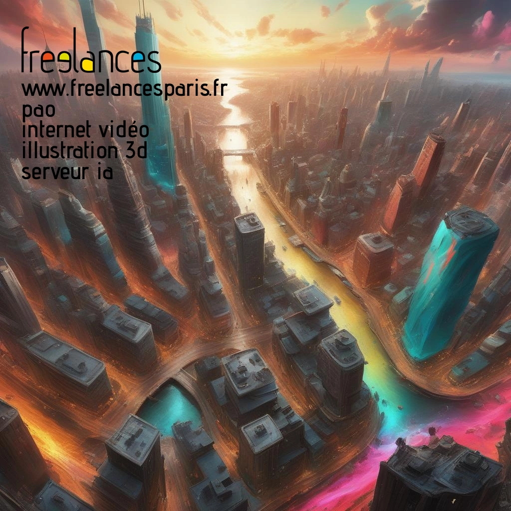 Pao mise en page internet vidéo illustration 3d serveur IA générative AI freelance paris studio de création magazines uz0bp4w0